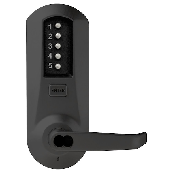 Cylindrical Combination Lever Lock, Interior Combination Change, DOD, 2-3/4-in Backset, 1/2-in Throw